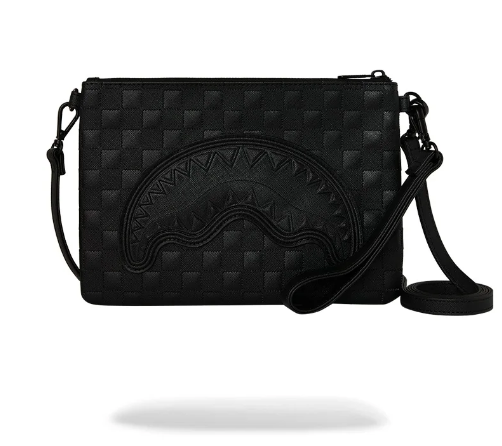 POCHETTE SPRAYGROUND RAISED CHECK CROSSOVER CLUTCH  910B9508NSZ