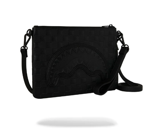 POCHETTE SPRAYGROUND RAISED CHECK CROSSOVER CLUTCH  910B9508NSZ