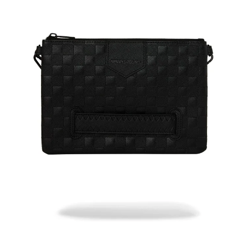 POCHETTE SPRAYGROUND RAISED CHECK CROSSOVER CLUTCH  910B9508NSZ