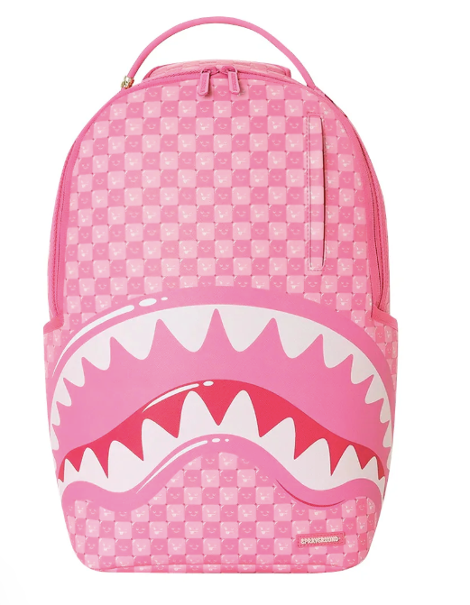 ZAINO SPRAYGROUND PINK NEW CHECK FACES BACKPACK  910B8715NSZ