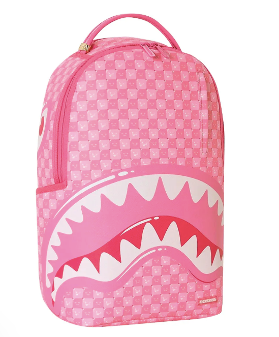 ZAINO SPRAYGROUND PINK NEW CHECK FACES BACKPACK  910B8715NSZ