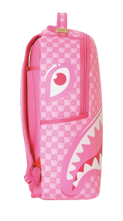 ZAINO SPRAYGROUND PINK NEW CHECK FACES BACKPACK  910B8715NSZ