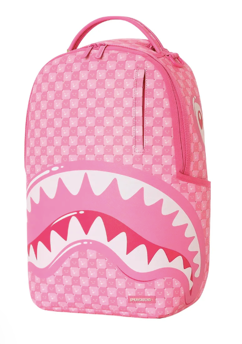 ZAINO SPRAYGROUND PINK NEW CHECK FACES BACKPACK  910B8715NSZ