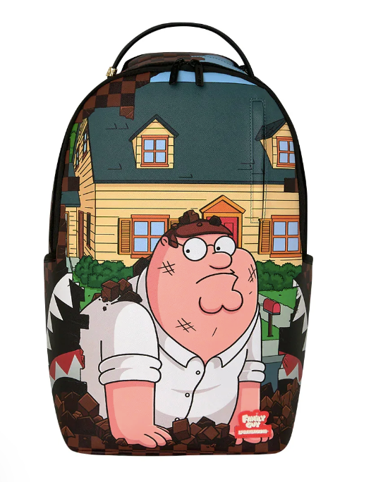 ZAINO SPRAYGROUND FAMILY GUY PETER FALLING THROUGH WALL BACKPACK 910B9145NSZ