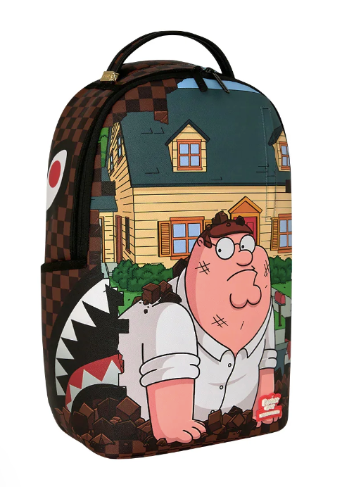 ZAINO SPRAYGROUND FAMILY GUY PETER FALLING THROUGH WALL BACKPACK 910B9145NSZ