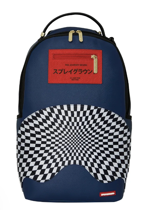 ZAINO SPRAYGROUND ICHIMATSU-MOYÅ WARP CHECK SHARK BACKPACK 910B9273NSZ