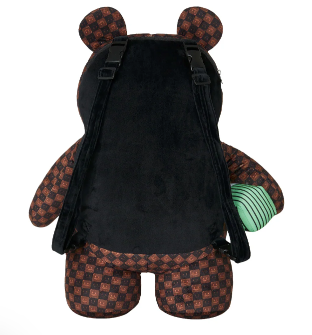 Zaino SPRAYGROUND SHARKS IN PARIS WTF BUBBLE BROWN CHECK MONEYBEAR  910B9308NSZ