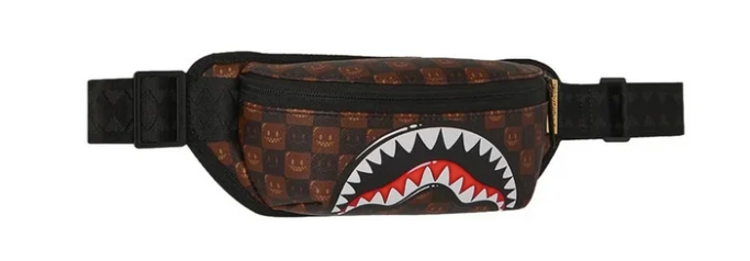Marsupio SPRAYGROUND SHARKS IN PARIS WTF BUBBLE BROWN CHECK CROSSBODY 910B9309NSZ
