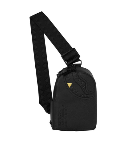 Tracolla SPRAYGROUND BLACKED OUT EMBOSSED GOLD TOOTH BACKPACK SLING 910B9326NSZ