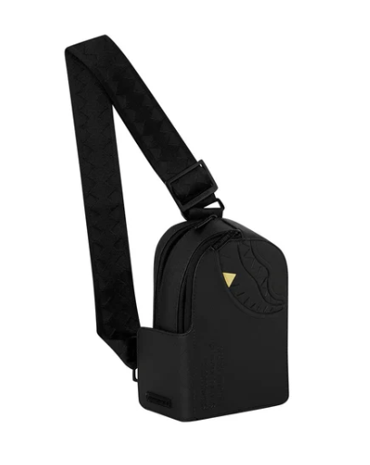 Tracolla SPRAYGROUND BLACKED OUT EMBOSSED GOLD TOOTH BACKPACK SLING 910B9326NSZ