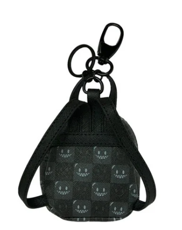 PORTACHIAVI SPRAYGROUND SHARKS IN PARIS WTF BUBBLY BLACK CHECK KEYCHAIN 910K9317NSZ