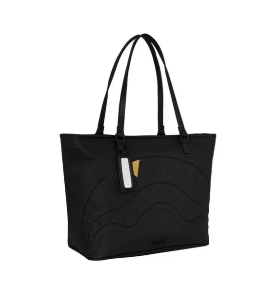 BORSA SPRAYGROUND  BLACKED OUT EMBOSSED GOLD TOOTH TOTE 910T9329NSZ