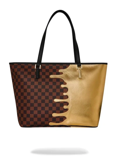 BORSA SPRAYGROUND SHARK IN PARIS GOLD DRIP TOTE 910T9345NSZ
