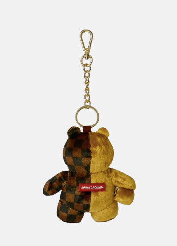 PORTACHIAVI SPRAYGROUND SIP GOLD DRIP BEAR KEYCHAIN 910K9593NSZ