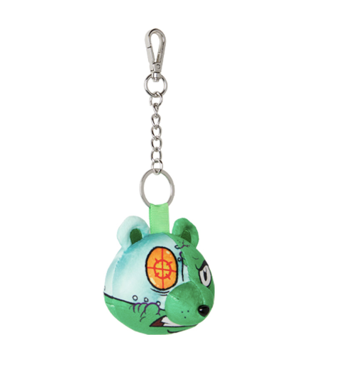PORTACHIAVI SPRAYGROUND CYBORG BEAR HEAD KEYCHAIN 910Z713NSZ