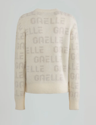 Pullover GAELLE PARIS  paricollo con personalizzazione jacquard