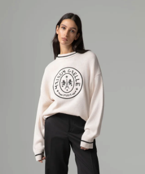 Pullover GAELLE PARIS paricollo con personalizzazione logo davanti