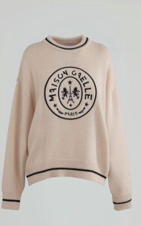 Pullover GAELLE PARIS paricollo con personalizzazione logo davanti