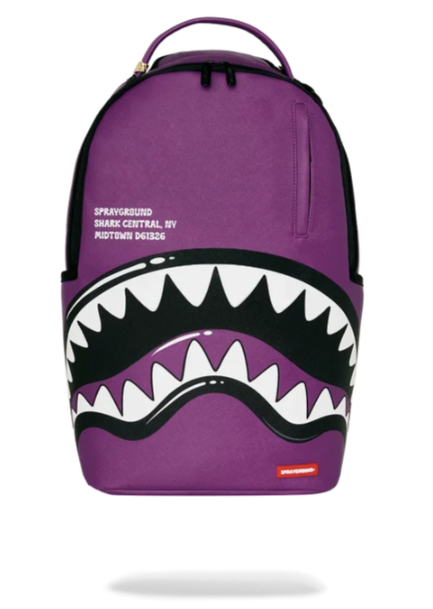 ZAINO SPRAYGROUND SHARK CENTRAL BUBBLY PURPLE  BACKPACK 910B8763NSZ