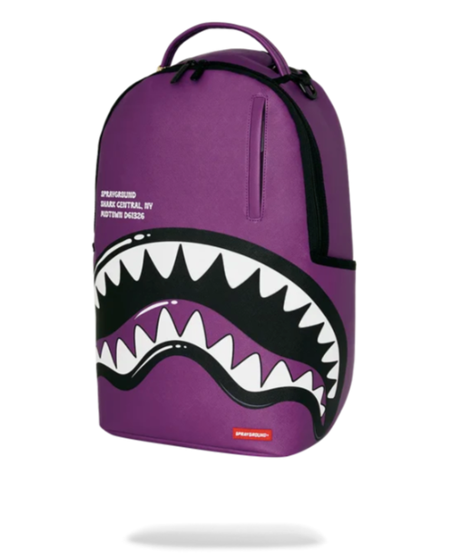 ZAINO SPRAYGROUND SHARK CENTRAL BUBBLY PURPLE  BACKPACK 910B8763NSZ