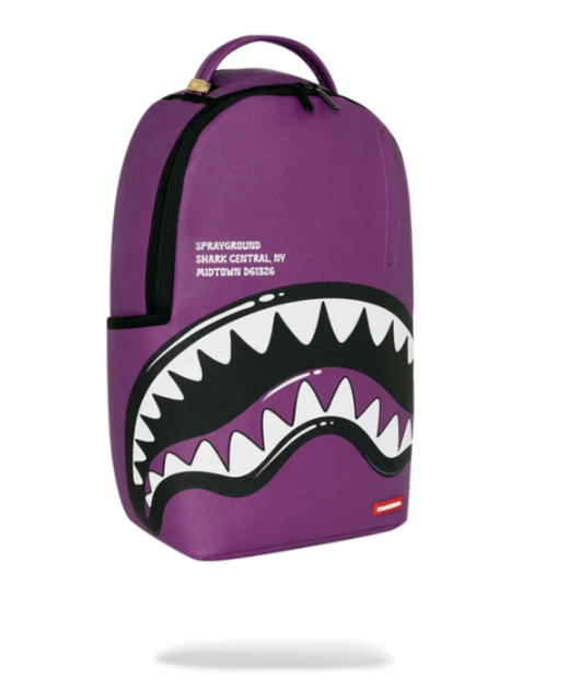 ZAINO SPRAYGROUND SHARK CENTRAL BUBBLY PURPLE  BACKPACK 910B8763NSZ