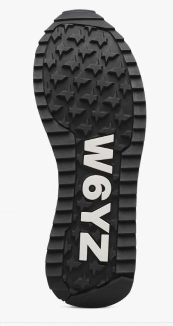 Sneaker W6YZ DEVA-W. Sneakers in suede e tessuto Nero-Argento