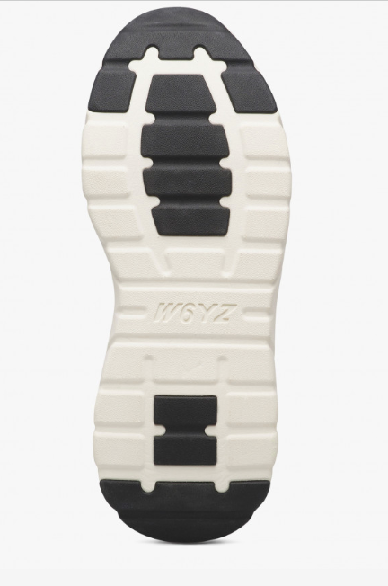 Sneaker W6YZ MIA-W. Sneakers in pelle e tessuto Nero-Bianco-Platino