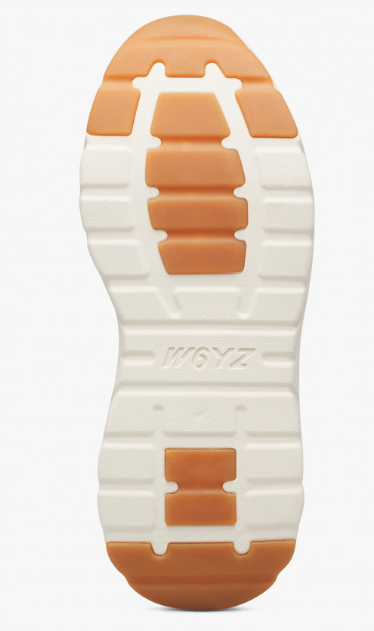 Sneaker W6YZ MIA-W. Sneakers in pelle e tessuto Beige-Bianco-Platino