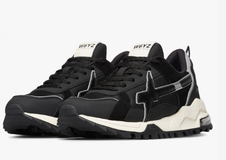 Sneaker W6YZ BREEZE 3-M. Sneakers in tessuto tecnico e suede Nero