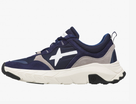 Sneaker W6YZ NEXT 2.0-M. Sneakers in suede e tessuto Navy-Grigio