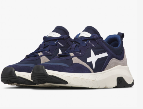 Sneaker W6YZ NEXT 2.0-M. Sneakers in suede e tessuto Navy-Grigio