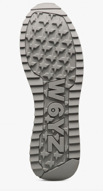 Sneaker W6YZ YAK-M. Sneakers in suede e tessuto Grigio scuro-Nero-Bianco