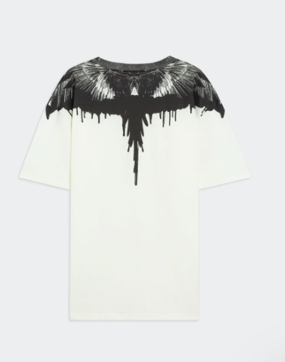 T-Shirt MARCELO BURLON Con Stampa Ali Aquila Nere