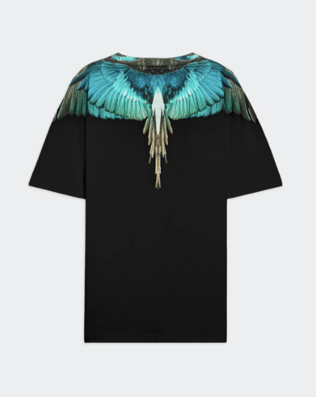T-Shirt MARCELO BURLON Con Stampa Ali Aquila Azzurra