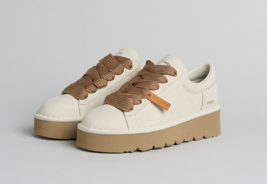 SCARPA PANCHIC con tomaia in nabuk avorio