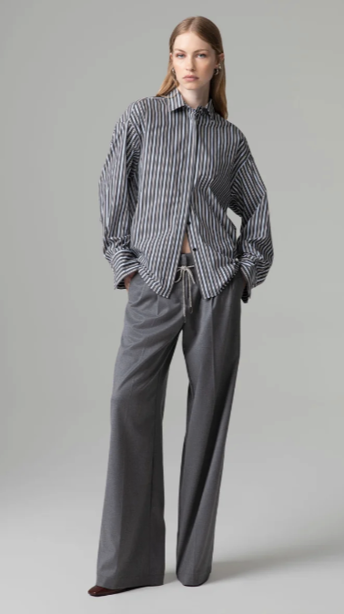 Pantalone GAELLE PARIS loose con pinces