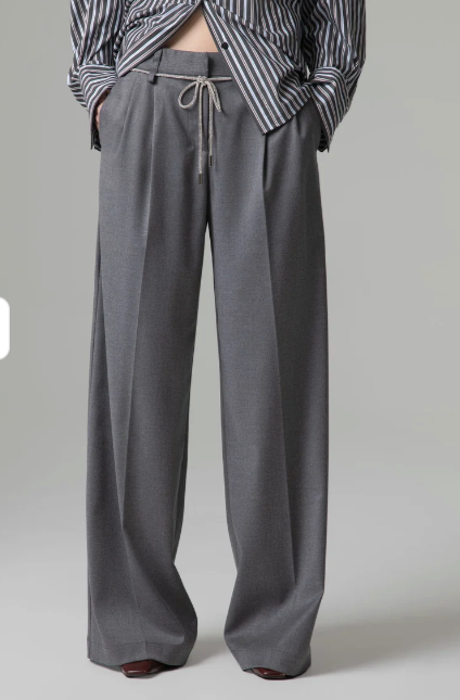 Pantalone GAELLE PARIS loose con pinces