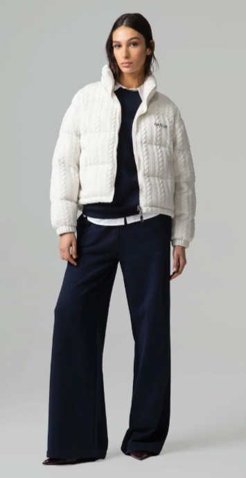 Bomber GAELLE PARIS  in maglia con ricamo logo lato cuore