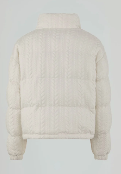 Bomber GAELLE PARIS  in maglia con ricamo logo lato cuore