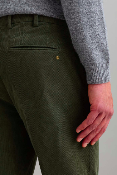 Pantalone JECKERSON Chino veluto slim fit verde scuro