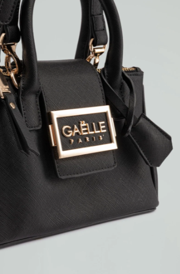 Borsa GAELLE Mini hand bag metal logo saffiano