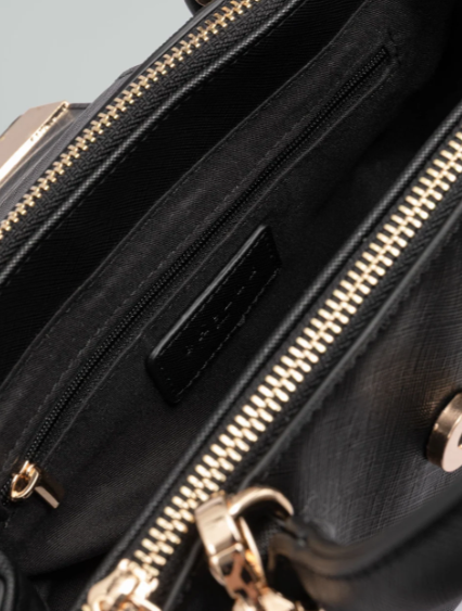 Borsa GAELLE Mini hand bag metal logo saffiano
