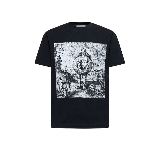 T-shirt RICHMOND Con Stampa Grafica Artistica Frontale
