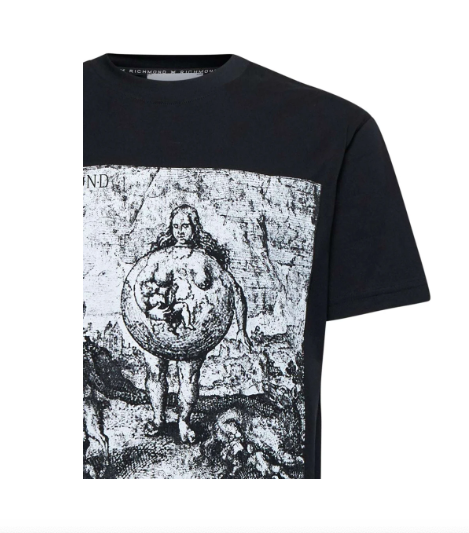 T-shirt RICHMOND Con Stampa Grafica Artistica Frontale