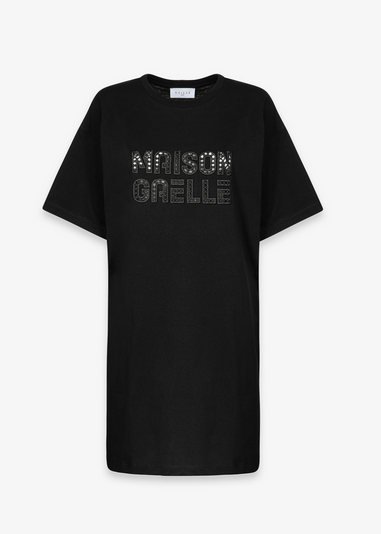 Abito GAELLE PARIS Abito Corto Paricollo Mezza Manica Con Ricamo Traforato