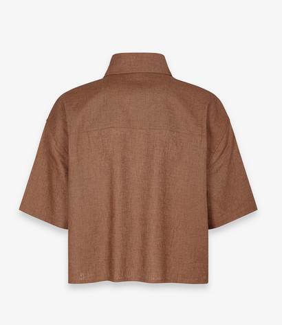 Camicia GAELLE PARIS A Mezza Manica Cropped In Mistolino