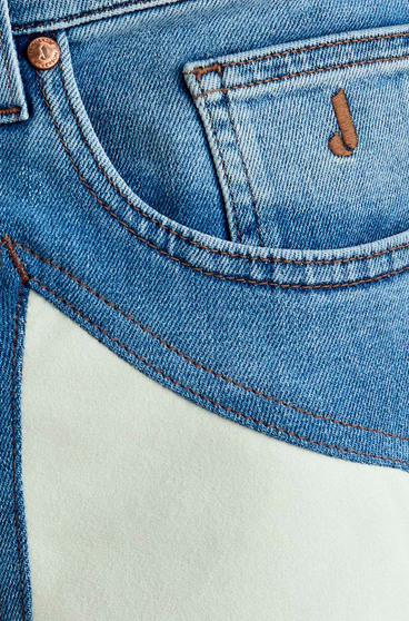 Jeans JECKERSON John Lavaggio Chiaro E Toppa Alcantara