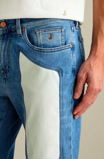 Jeans JECKERSON John Lavaggio Chiaro E Toppa Alcantara