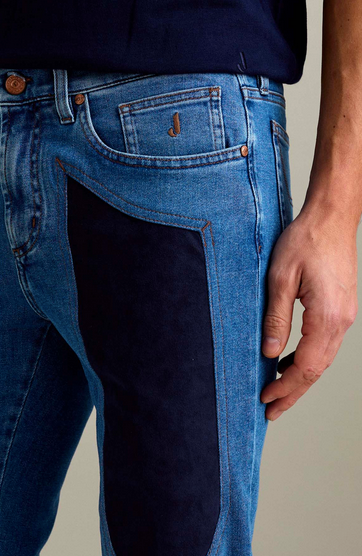 Jeans JECKERSON John Lavaggio Chiaro E Toppa Alcantara