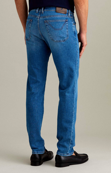 Jeans JECKERSON John Lavaggio Chiaro E Toppa Alcantara